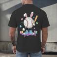 Baseball Ice Cream Drip Youth Boys Cute Easter Sports Men's Back Print T-Shirt