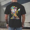 Baseball Ice Cream Dripping Dabbing Baseball Drip Men's Back Print T-Shirt Baseball Ice Cream Dripping Dabbing Baseball Drip Men's Back Print T-Shirt