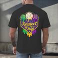 Baseball Ice Cream Respect The Drip Mardi Gras Carnival Boys Men's Back Print T-Shirt Baseball Ice Cream Respect The Drip Mardi Gras Carnival Boys Men's Back Print T-Shirt