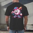 Baseball Ice Cream Shirt Cool Baseball Drip For Boys Men's Back Print T-Shirt