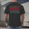 Baseball Layered Text Team Player Coach Youth Men's Back Print T-Shirt Baseball Layered Text Team Player Coach Youth Men's Back Print T-Shirt