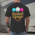 Baseball Lifestyle Baseball Drip Icecream Men's Back Print T-Shirt Baseball Lifestyle Baseball Drip Icecream Men's Back Print T-Shirt