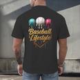Baseball Lifestyle Drip Men's Back Print T-Shirt Baseball Lifestyle Drip Men's Back Print T-Shirt