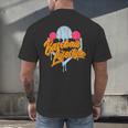 Baseball Lifestyle Home Plate Ice Cream Drip Men Boys Kids Men's Back Print T-Shirt