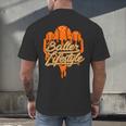 Baseball Lifestyle Home Plate Orange Ice Cream Drip Men Boys Men's Back Print T-Shirt Baseball Lifestyle Home Plate Orange Ice Cream Drip Men Boys Men's Back Print T-Shirt