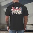 Baseball Mama Lightning Bolt Checkered Varsity Mother's Day Men's Back Print T-Shirt Baseball Mama Lightning Bolt Checkered Varsity Mother's Day Men's Back Print T-Shirt