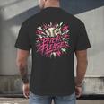 Baseball Phrase With Stars Men's Back Print T-Shirt