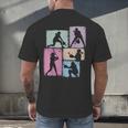 Baseball Player Collage Women Kids Coach Youth Girl Men's Back Print T-Shirt