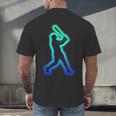 Baseball Player Graphic Men's Back Print T-Shirt Baseball Player Graphic Men's Back Print T-Shirt