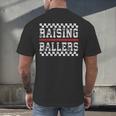 Baseball Player Raising Ballers Game Day Respect The Drip Men's Back Print T-Shirt