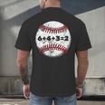 Baseball Red Stitches Sport Graphic 6432 Men's Back Print T-Shirt Baseball Red Stitches Sport Graphic 6432 Men's Back Print T-Shirt