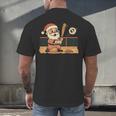 Baseball Santa 67 Christmas Xmas Boys Retro Men's Back Print T-Shirt