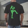Baseball Shamrock St Patrick's Day Saint Paddy's Men's Back Print T-Shirt