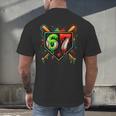 Baseball Six Seven 67 Meme Ice Cream Drip Xmas Women Men Men's Back Print T-Shirt