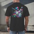 Baseball Skeleton Ice Cream Drip Baseball Boys Youth Men's Back Print T-Shirt Baseball Skeleton Ice Cream Drip Baseball Boys Youth Men's Back Print T-Shirt