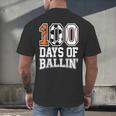 Baseball Soccer Basketball 100 Days Of School Men's Back Print T-Shirt
