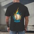 Baseball Splash Team Player For Kids Men Women Men's Back Print T-Shirt Baseball Splash Team Player For Kids Men Women Men's Back Print T-Shirt