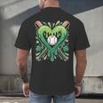 Baseball St Patricks Day Boys Girls Men Women Shamrock Green Men's Back Print T-Shirt