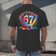 Baseball Stuff Six Seven 67 Ice Cream Drip 6 7 Baseball Kids Men's Back Print T-Shirt Baseball Stuff Six Seven 67 Ice Cream Drip 6 7 Baseball Kids Men's Back Print T-Shirt