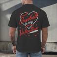 Baseball Is My Valentine Coach Player Lovers Cool Sport Love Men's Back Print T-Shirt Baseball Is My Valentine Coach Player Lovers Cool Sport Love Men's Back Print T-Shirt