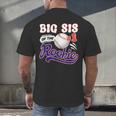 Big Sis Rookie Of Year 1st Birthday Baseball Theme Matching Men's Back Print T-Shirt Big Sis Rookie Of Year 1st Birthday Baseball Theme Matching Men's Back Print T-Shirt