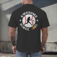 Birthday Baseball Lover 64 Years Old Awesome Since 1962 Men's Back Print T-Shirt Birthday Baseball Lover 64 Years Old Awesome Since 1962 Men's Back Print T-Shirt