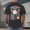 Birthday Boy 8th Birthday Baseball Men's Back Print T-Shirt Birthday Boy 8th Birthday Baseball Men's Back Print T-Shirt