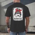 Bleached Nanny Life Soccer Messy Bun Baseball Game Day Men's Back Print T-Shirt Bleached Nanny Life Soccer Messy Bun Baseball Game Day Men's Back Print T-Shirt