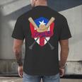 Boricua Puerto Rico Baseball Coqui Frog Pava Hat Fan Men's Back Print T-Shirt Boricua Puerto Rico Baseball Coqui Frog Pava Hat Fan Men's Back Print T-Shirt