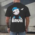 Boys Baseball Graphic Tee Teen Apparel Cute Meme Bruh Men's Back Print T-Shirt Boys Baseball Graphic Tee Teen Apparel Cute Meme Bruh Men's Back Print T-Shirt