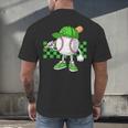 Boys St Patricks Day Baseball Player Pitcher Coach Kids Men's Back Print T-Shirt Boys St Patricks Day Baseball Player Pitcher Coach Kids Men's Back Print T-Shirt