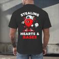 Boys Valentines Baseball Drip Icecream Stealing Hearts Kids Men's Back Print T-Shirt Boys Valentines Baseball Drip Icecream Stealing Hearts Kids Men's Back Print T-Shirt
