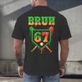 Bruh 67 Baseball Christmas Gingerbread Drip Number 67 Player Men's Back Print T-Shirt Bruh 67 Baseball Christmas Gingerbread Drip Number 67 Player Men's Back Print T-Shirt