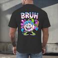 Bruh Baseball Drip Boys Youth Ice Cream Dripping Baseball Men's Back Print T-Shirt