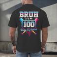 Bruh It's My 100 Days Of School Baseball Ice Cream Drip Boys Men's Back Print T-Shirt Bruh It's My 100 Days Of School Baseball Ice Cream Drip Boys Men's Back Print T-Shirt