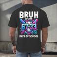 Bruh It's My 67 33 Days Of School Baseball 100 Days Smarter Men's Back Print T-Shirt