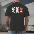 Bunny Football Baseball Sport Easter Day Men's Back Print T-Shirt Bunny Football Baseball Sport Easter Day Men's Back Print T-Shirt