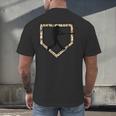 Camo Home Plate Camouflage Baseball Batter Youth Boys Men's Back Print T-Shirt Camo Home Plate Camouflage Baseball Batter Youth Boys Men's Back Print T-Shirt