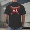 Chocolate 67 Drip Baseball Valentine Love Sports Men's Back Print T-Shirt Chocolate 67 Drip Baseball Valentine Love Sports Men's Back Print T-Shirt
