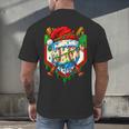 Christmas Baseball Ice Cream Drip Santa Baseball Player Kids Men's Back Print T-Shirt Christmas Baseball Ice Cream Drip Santa Baseball Player Kids Men's Back Print T-Shirt