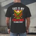 My Christmas Baseball Pajama Helmet Santa Xmas Men Boys Men's Back Print T-Shirt