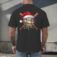 Christmas Baseball Pajama Santa For Men Boys Girls Kids Xmas Men's Back Print T-Shirt Christmas Baseball Pajama Santa For Men Boys Girls Kids Xmas Men's Back Print T-Shirt