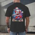 Christmas Baseball Santa Game Day Xmas Boys Kids Men Men's Back Print T-Shirt Christmas Baseball Santa Game Day Xmas Boys Kids Men Men's Back Print T-Shirt