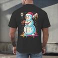 Christmas Baseball Snowman Drip For Boys Men Girls Women Men's Back Print T-Shirt Christmas Baseball Snowman Drip For Boys Men Girls Women Men's Back Print T-Shirt