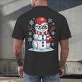 Christmas Baseball Snowman Xmas Pajamas Women Men Boys Men's Back Print T-Shirt Christmas Baseball Snowman Xmas Pajamas Women Men Boys Men's Back Print T-Shirt