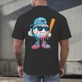 Cool Ice Cream Drip Baseball Drip For Boys Sports Kids Men's Back Print T-Shirt