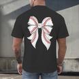 Cute Baseball Coquette Bow For Women Girls Baseball Mama Mom Men's Back Print T-Shirt Cute Baseball Coquette Bow For Women Girls Baseball Mama Mom Men's Back Print T-Shirt