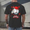 Cute Dripping Baseball Lover Valentines Day Boys Kids Men's Back Print T-Shirt Cute Dripping Baseball Lover Valentines Day Boys Kids Men's Back Print T-Shirt