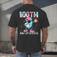 Dabbing Drippy 100th Days Of School Baseball Ice Cream Drip Men's Back Print T-Shirt Dabbing Drippy 100th Days Of School Baseball Ice Cream Drip Men's Back Print T-Shirt