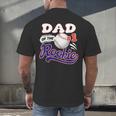 Dad Rookie Of Year 1st Birthday Baseball Theme Matching Men's Back Print T-Shirt